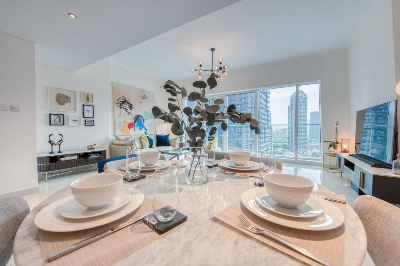 Appartement Maison Privee - Aesthetic Apt With Stunning View In Luxurious Building à Dubaï Extérieur photo